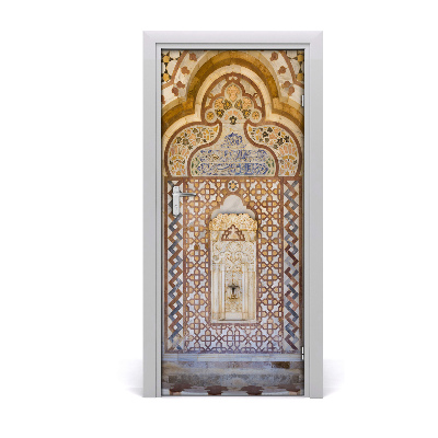 Self-adhesive door wallpaper Lebanon palace