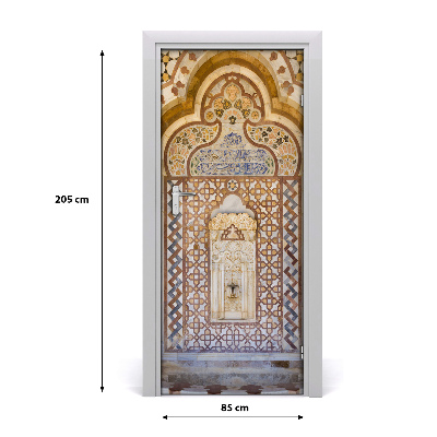 Self-adhesive door wallpaper Lebanon palace