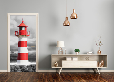 Self-adhesive door sticker Lighthouse