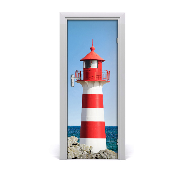 Self-adhesive door sticker Lighthouse