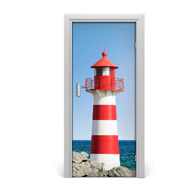 Self-adhesive door sticker Lighthouse