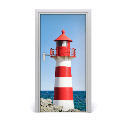 Self-adhesive door sticker Lighthouse