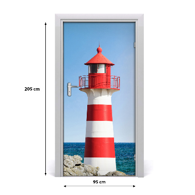 Self-adhesive door sticker Lighthouse