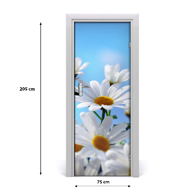 Door adhesive Daisies