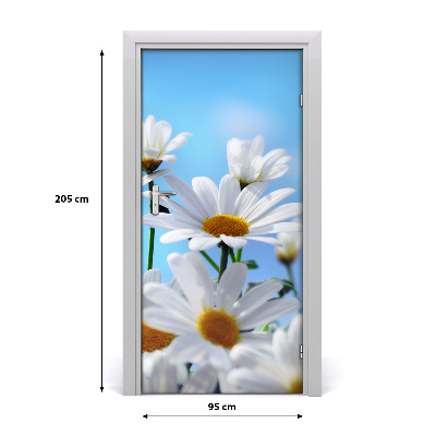 Door adhesive Daisies