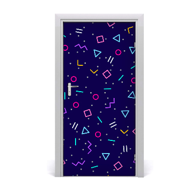 Door wallpaper Geometric background