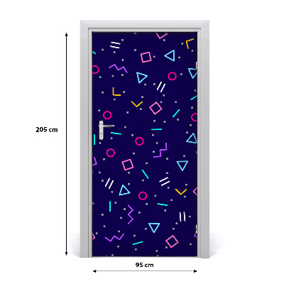 Door wallpaper Geometric background