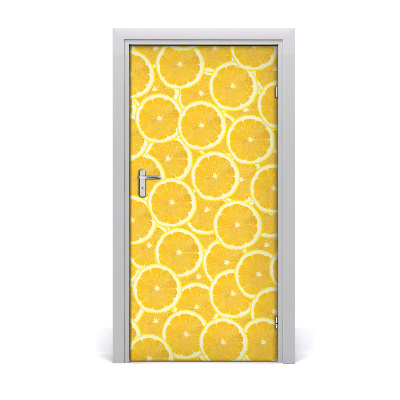 Self-adhesive door sticker Lemons