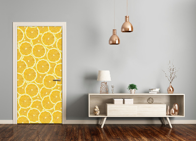 Self-adhesive door sticker Lemons