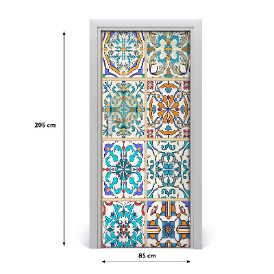 Door wallpaper Ceramic tiles