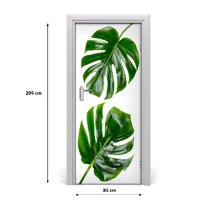 Self-adhesive door veneer Monstera