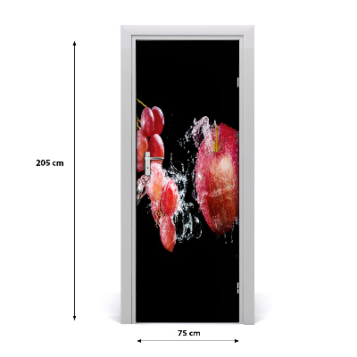 Self-adhesive door sticker Fruits