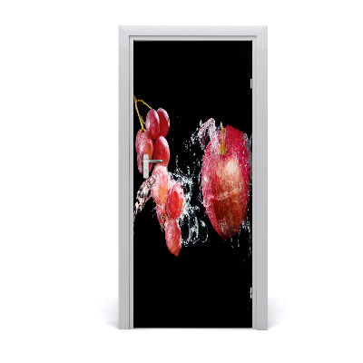 Self-adhesive door sticker Fruits