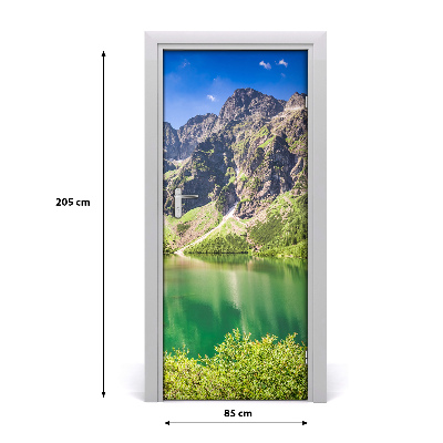 Self-adhesive door sticker Sea-eye tatras