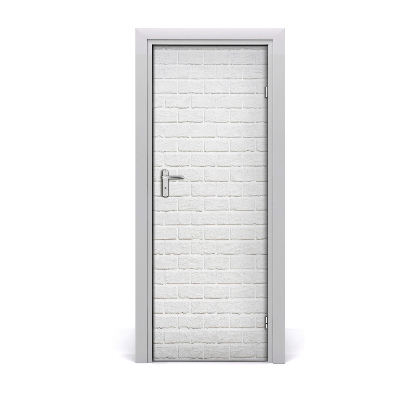 Door wallpaper Brick wall