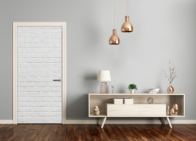 Door wallpaper Brick wall