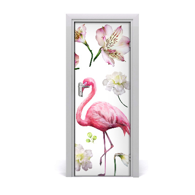 Self-adhesive door sticker Tropical collection