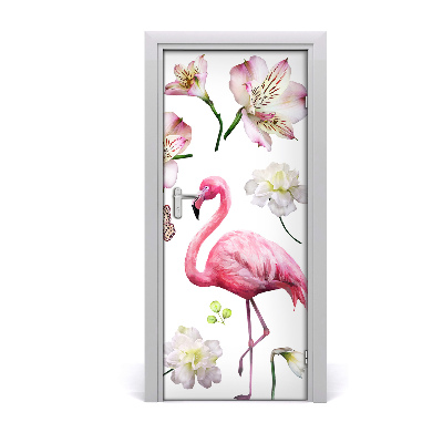 Self-adhesive door sticker Tropical collection