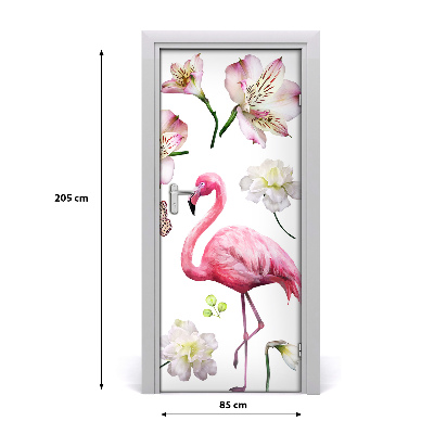 Self-adhesive door sticker Tropical collection