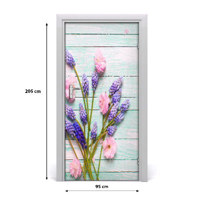 Self-adhesive door veneer Muscari