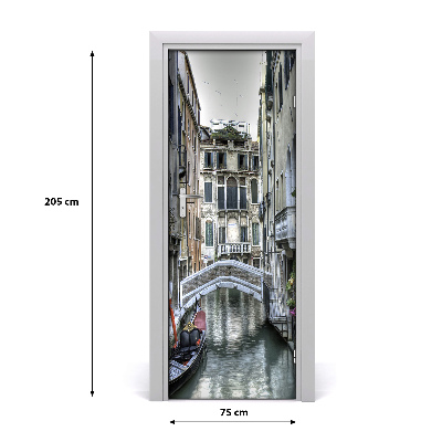 Self-adhesive door wallpaper Venice italy