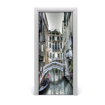 Self-adhesive door wallpaper Venice italy