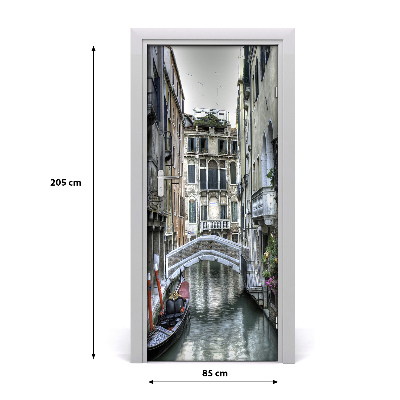 Self-adhesive door wallpaper Venice italy