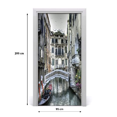 Self-adhesive door wallpaper Venice italy