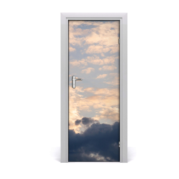 Door wallpaper Clouds in the sky