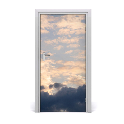 Door wallpaper Clouds in the sky