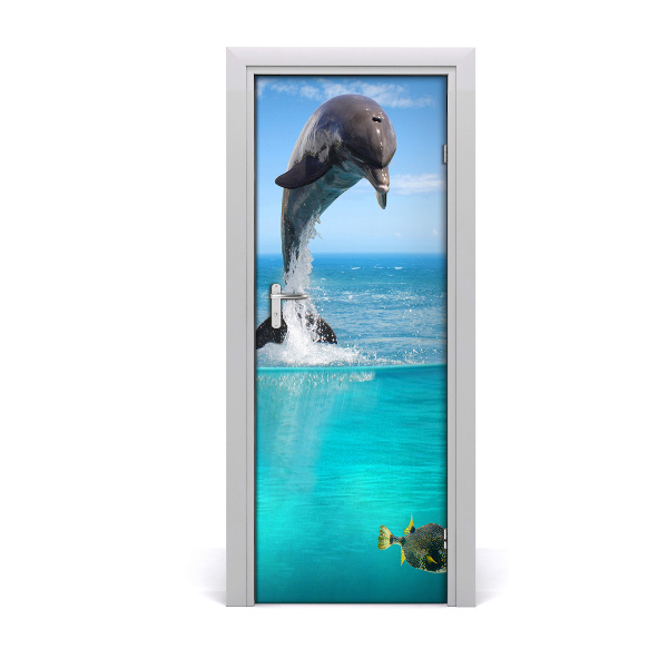 Self-adhesive door sticker Underwater world