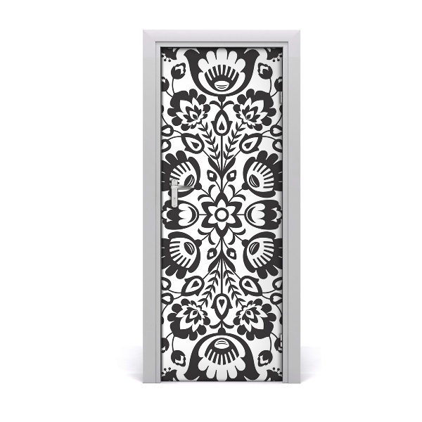 Self-adhesive door sticker Wall folk pattern