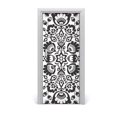 Self-adhesive door sticker Wall folk pattern