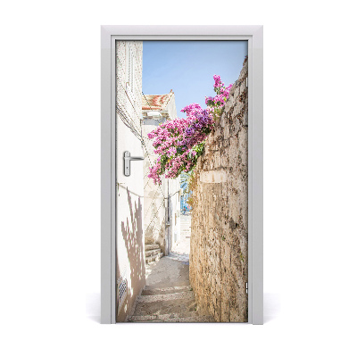 Self-adhesive door wallpaper Korcula, croatia