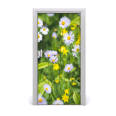 Self-adhesive door veneer Daisies