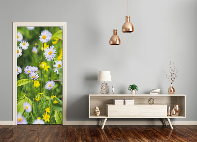 Self-adhesive door veneer Daisies