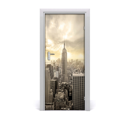 Self-adhesive door wallpaper Manhattan new york