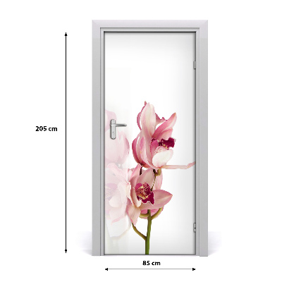 Self-adhesive door veneer Pink orchid