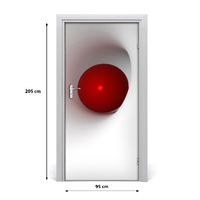 Self-adhesive door sticker Abstraction sphere