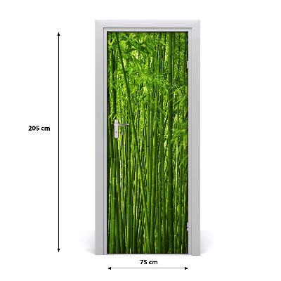 Self-adhesive door veneer Bamboo forest