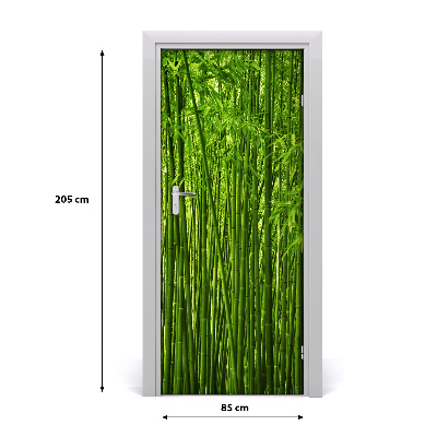 Self-adhesive door veneer Bamboo forest