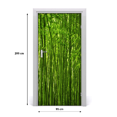 Self-adhesive door veneer Bamboo forest