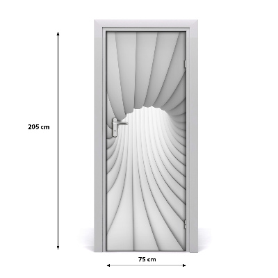 Self-adhesive door sticker Abstraction tunnel