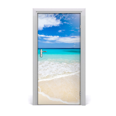 Door wallpaper Tropical beach