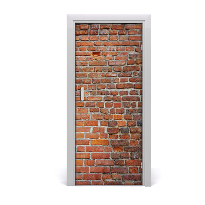 Door wallpaper Brick wall