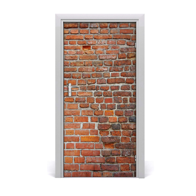 Door wallpaper Brick wall