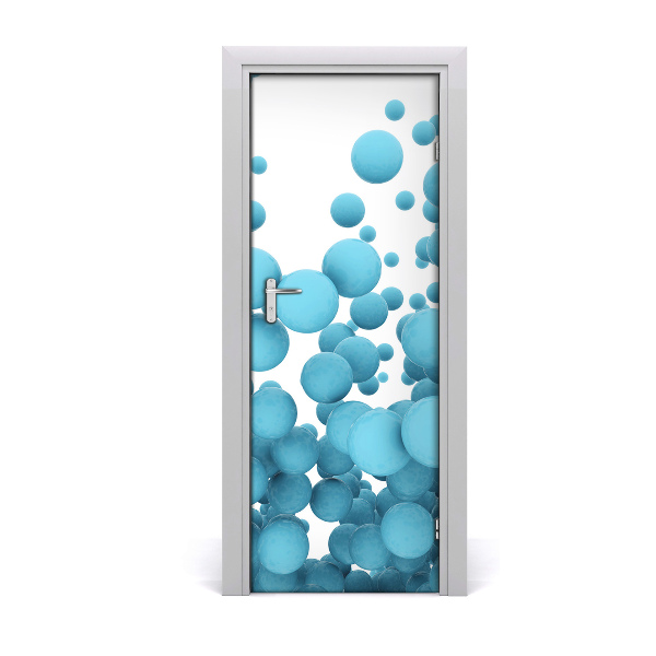 Self-adhesive door sticker Abstraction balls