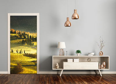 Self-adhesive door wallpaper Rural landscape