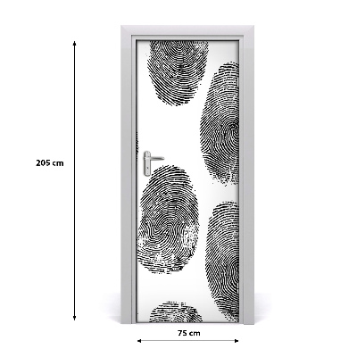 Door wallpaper Fingerprints