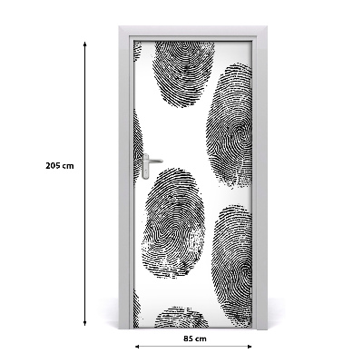 Door wallpaper Fingerprints